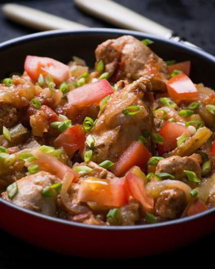 Рецепт овощного рагу с курицей и баклажанами