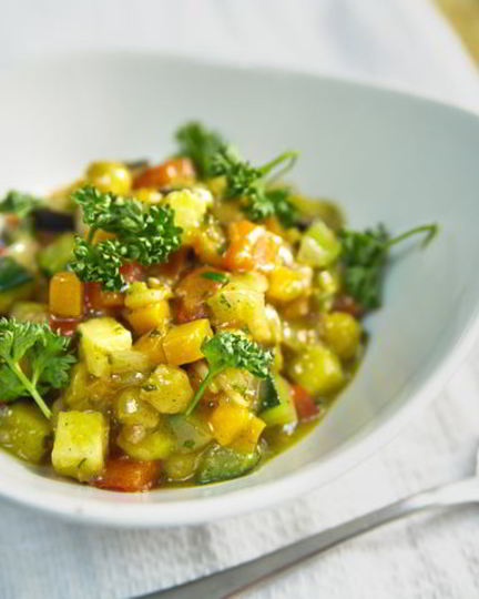 Рецепт овощного рагу с нутом и корицей