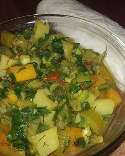 Рецепт овощного рагу с топинамбуром