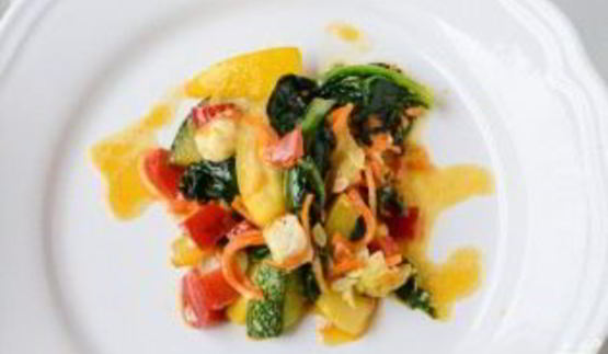 овощное рагу со шпинатом