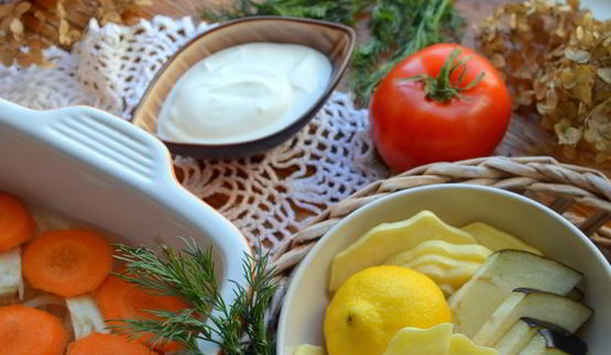 овощное рагу в йогурте