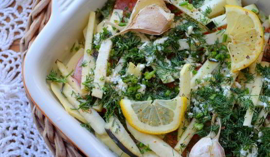 овощное рагу в йогурте