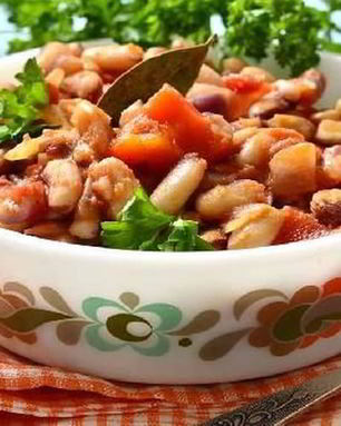 Пряное рагу из фасоли