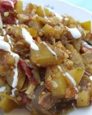 Рагу из баклажанов в мультиварке