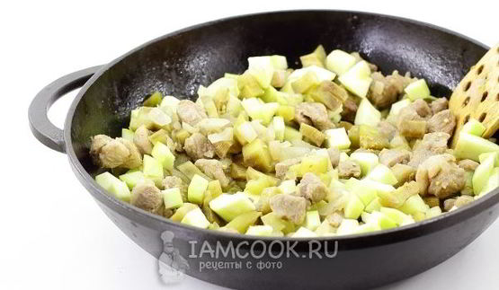 рагу из кабачков с мясом