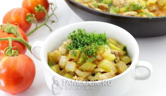 рагу из кабачков с мясом