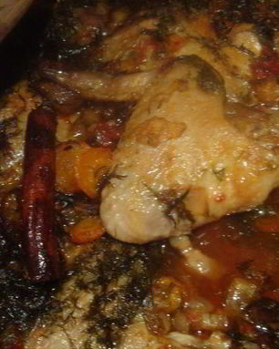 Рагу из куриных крылышек