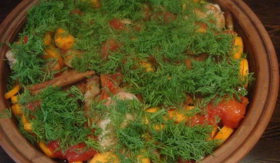 рагу из куриных крылышек