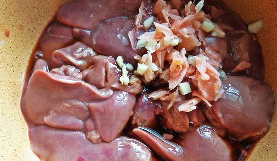 рагу из печенки с овощами