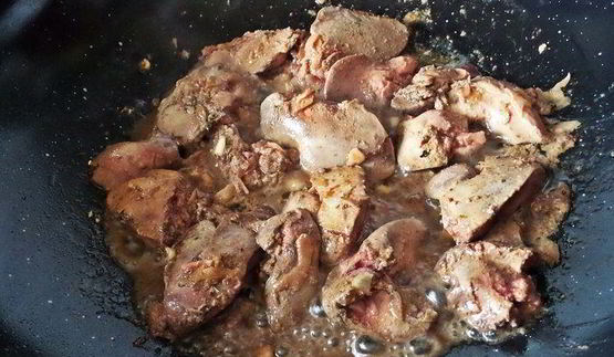 рагу из печенки с овощами