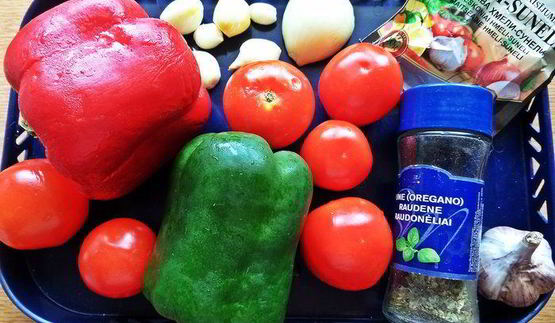 рагу из печенки с овощами