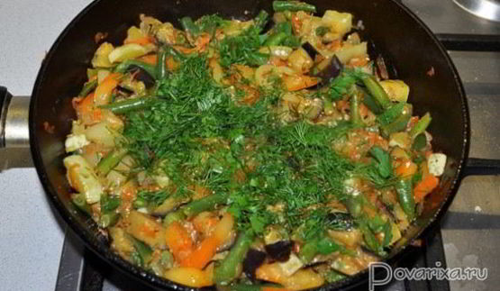 рагу из свежих овощей