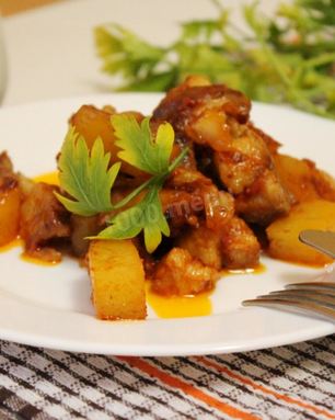 Рагу из свинины с картошкой