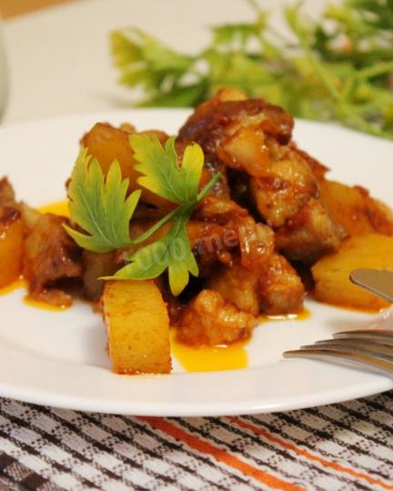 Рецепт рагу из свинины с картошкой