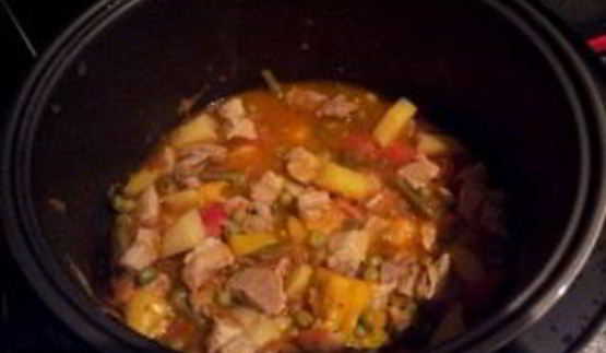 рагу из свинины в мультиварке