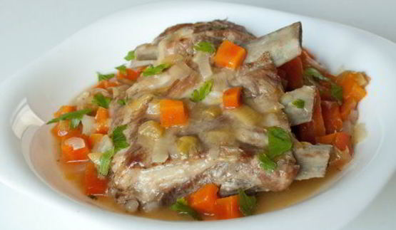 рагу из свиных ребрышек
