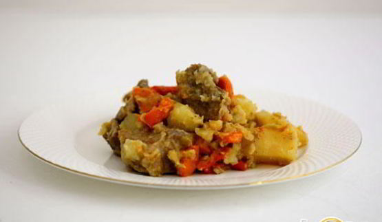 рагу из телятины с овощами в мультиварке