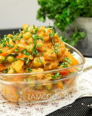 Рагу овощное с картошкой