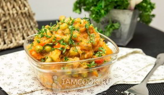 рагу овощное с картошкой