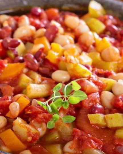 Рецепт рагу с фасолью и овощами