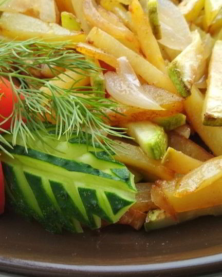 Рецепт рагу с кабачками