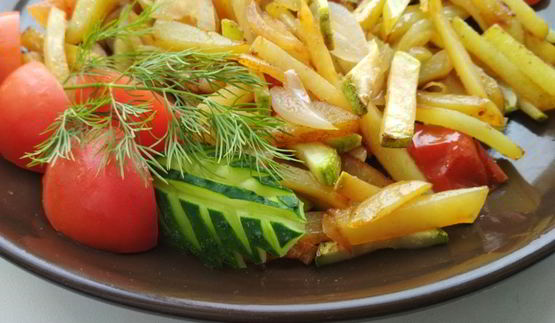 рагу с кабачками