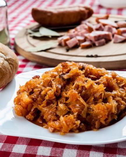 Рецепт рагу с капустой и мясом