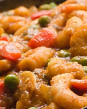 Рагу с креветками