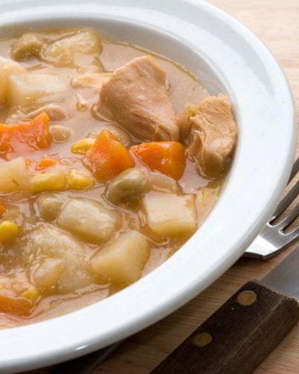 Рецепт рагу с куриным филе и овощами