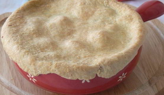 рагу с куриными сердцами под крышечкой