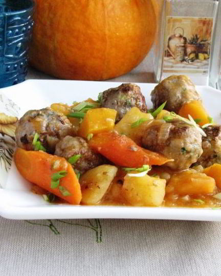 Рецепт рагу с мясными шариками
