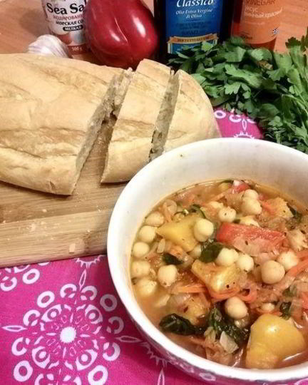 Рецепт рагу с нутом и тыквой