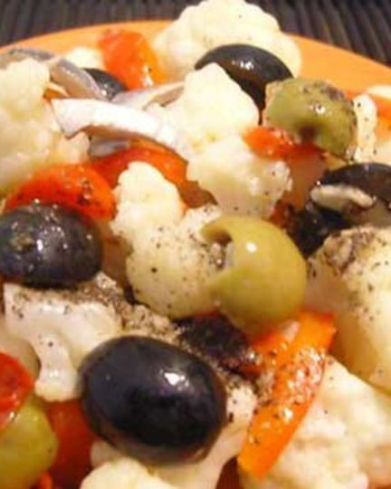 Рецепт цветной капусты с овощным рагу