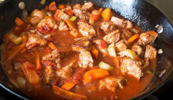 весеннее рагу из свинины