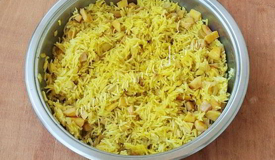 рисовый гарнир с айвой