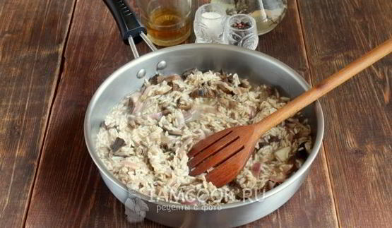 ризотто с белыми грибами