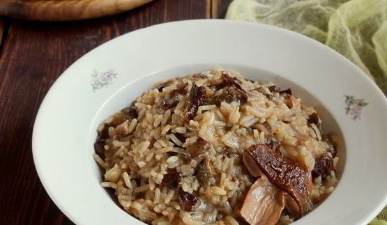 ризотто с белыми грибами