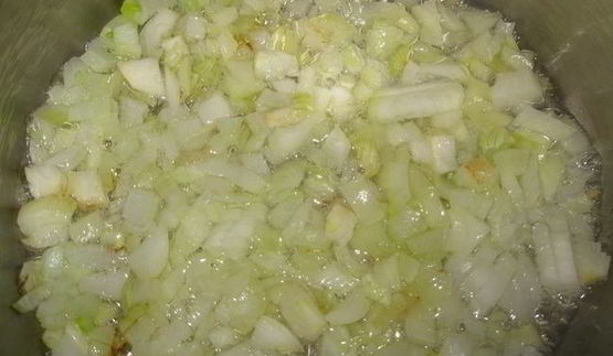 ризотто с курицей и овощами