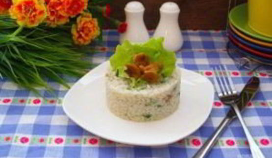 ризотто с лисичками