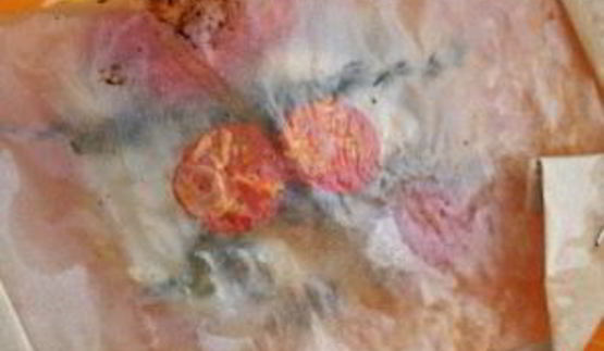 белая рыба в конверте с каперсами