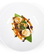 Гребешки с артишоками и соусом унаги