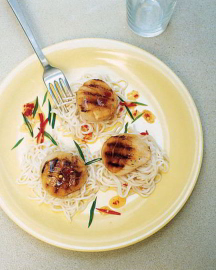 Рецепт гребешков в сладком соусе чили