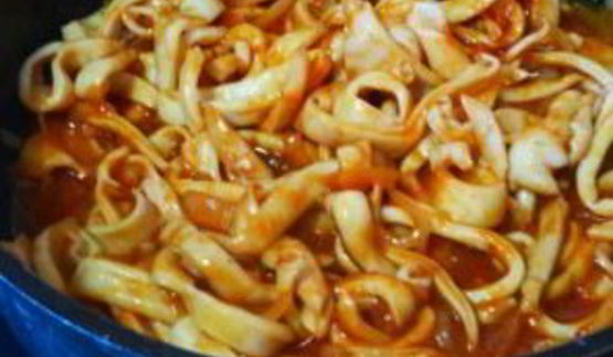 кальмары под соусом