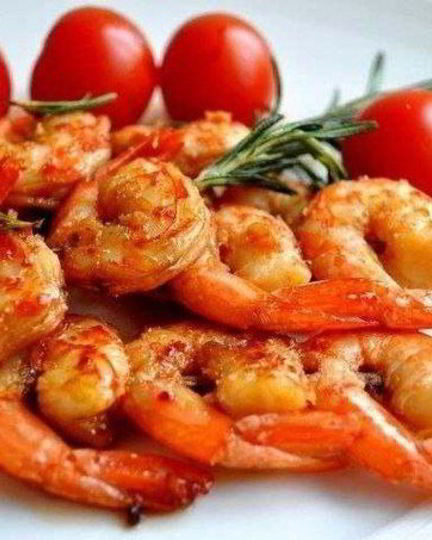 Рецепт креветок, обжаренных с имбирем