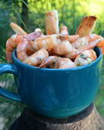 Креветки в горгонзоле