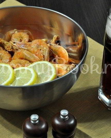 Рецепт креветок жареных в лимонном соусе