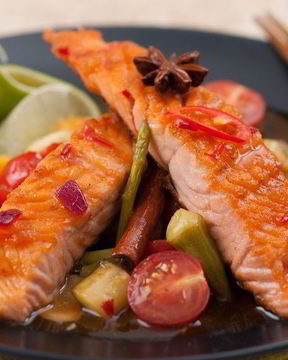 Лосось по-тайски