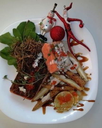 Рецепт лосося терияки с грибами еноки