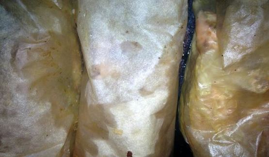 лосось, запеченный со спаржевой фасолью