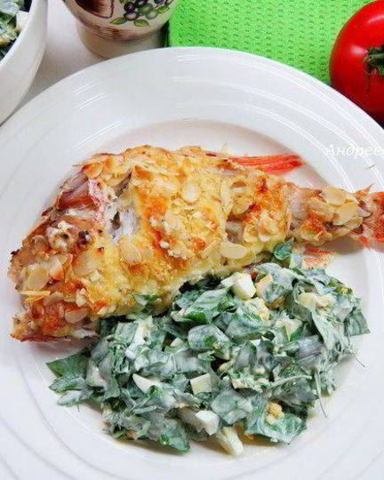 Рецепт морского окуня под сметанным соусом